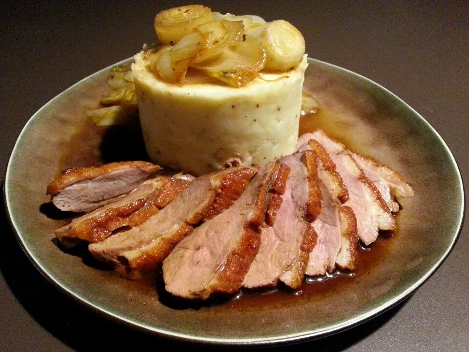 Duck breast with mashed potatoes and sweet and sour chicory|Frank&Jolanda - Eteninbeeldさん