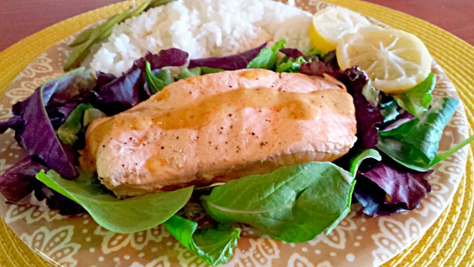 Lemon dijon poached salmon|Roxxi Liさん