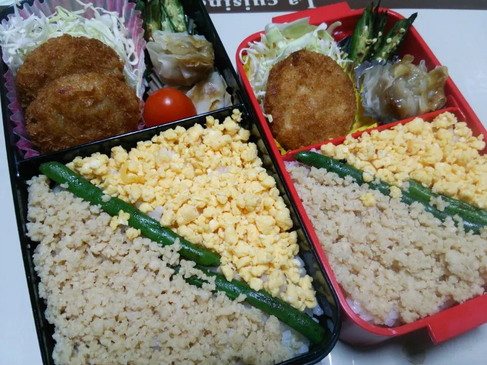 Snapdishの料理写真:1月18日　高校生男子＆中学生女子弁当|クッキングおやぢさん