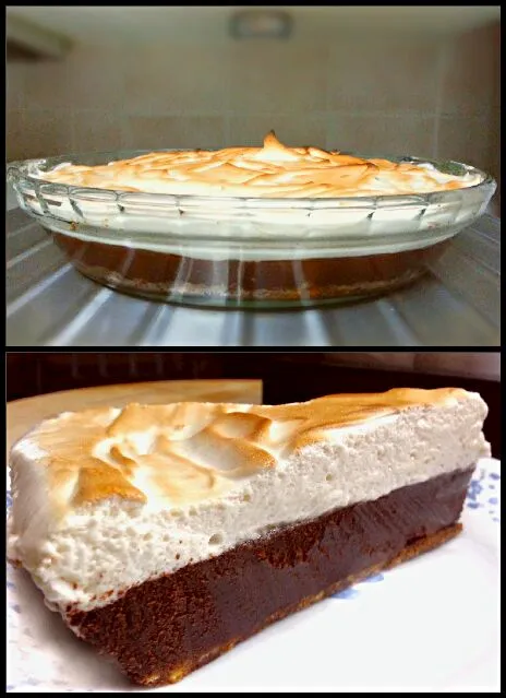 Decadent S'mores Pie (Chocolate Graham Crust, Rich Chocolate Ganache Filling, topped with Marshmallow Meringue)|S Theoさん