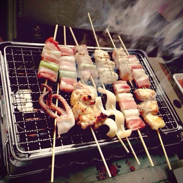 今日は焼き鳥(*^_^*)|小豆さん