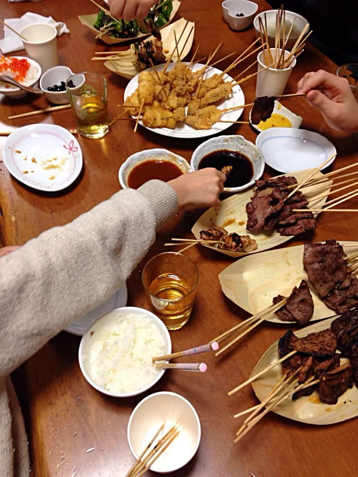 Snapdishの料理写真:秋吉の焼鳥♡|ashushikaママ♡さん