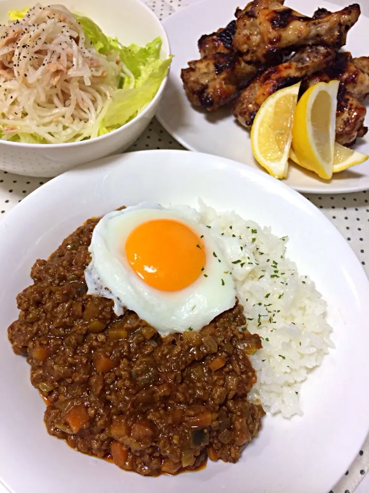 キーマカレー    炙り焼きチキン|ゆかりさん