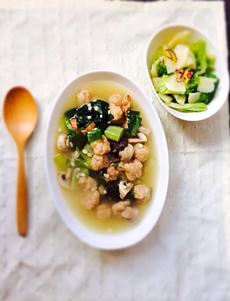 フスマ入りすいとんの野菜たっぷりスープ🌿|はやちんさん