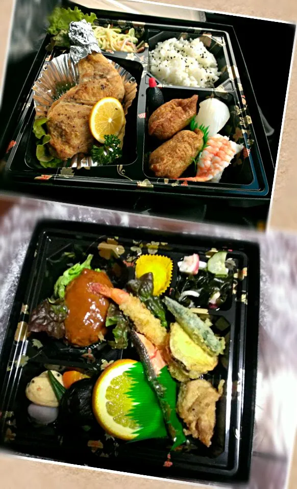 Snapdishの料理写真:今日の駅伝大会の選手(二重)弁当 (^-^)/|masa2014さん