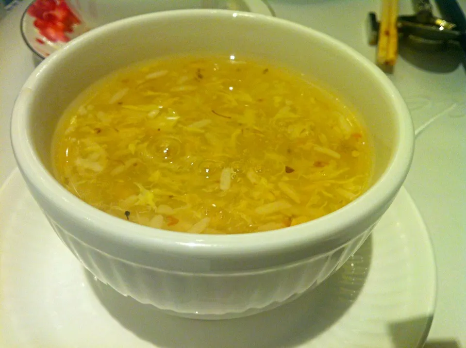 Snapdishの料理写真:Glutinous rice balls with osmanthus in liquor soup|skyblueさん