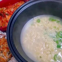 사리곰탕면과 주먹밥 korea noodle and hand rice|김하정さん