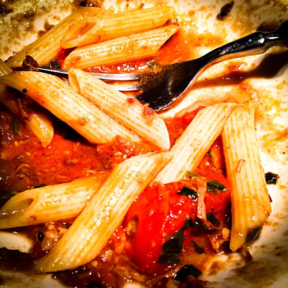 Penne with slow cooked beef in tomato/garlic/parsley/sage combo with red wine|Johan van de Beekさん