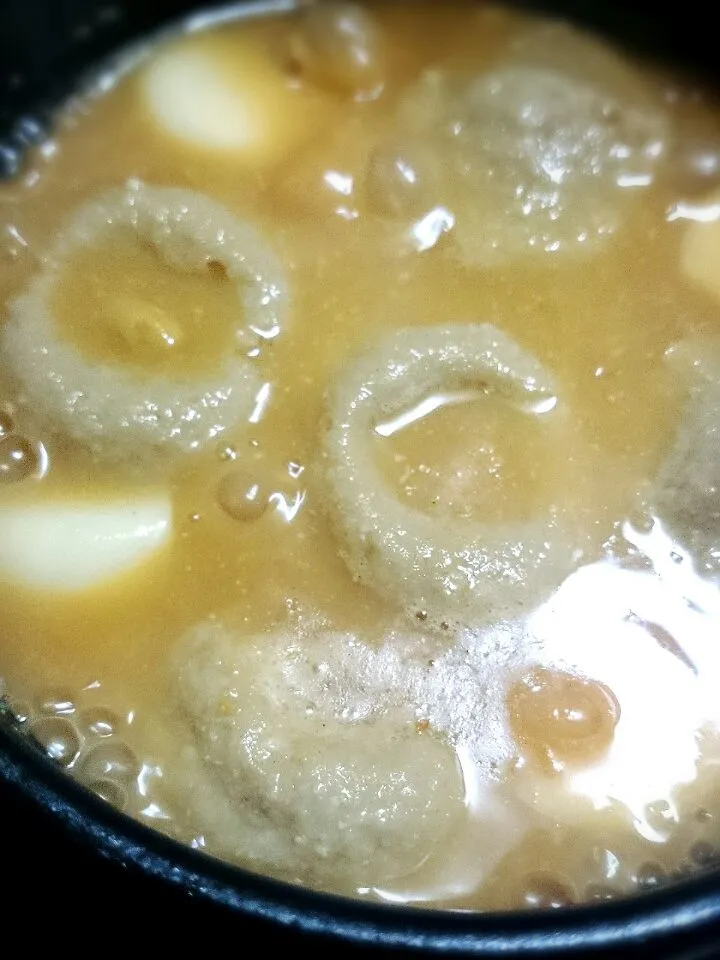 Snapdishの料理写真:鰯つみれの納豆汁。|Jun Endoさん