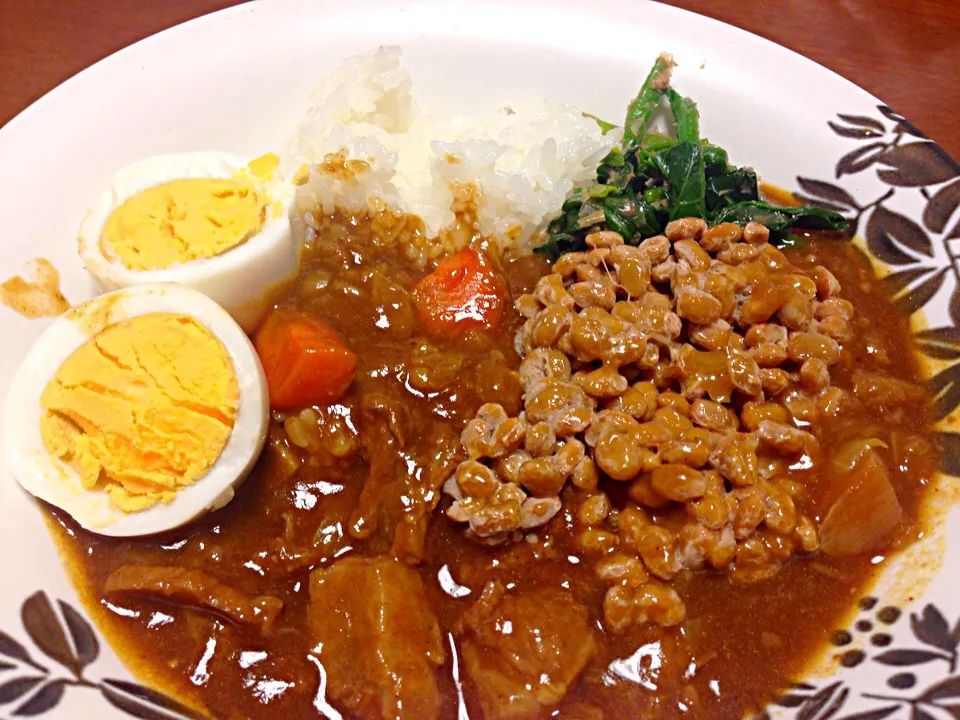 Snapdishの料理写真:🍛納豆カレー🍛|チョス ♪さん