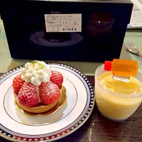 いちごタルトと、和三盆プリン|Hideki Fujiiさん