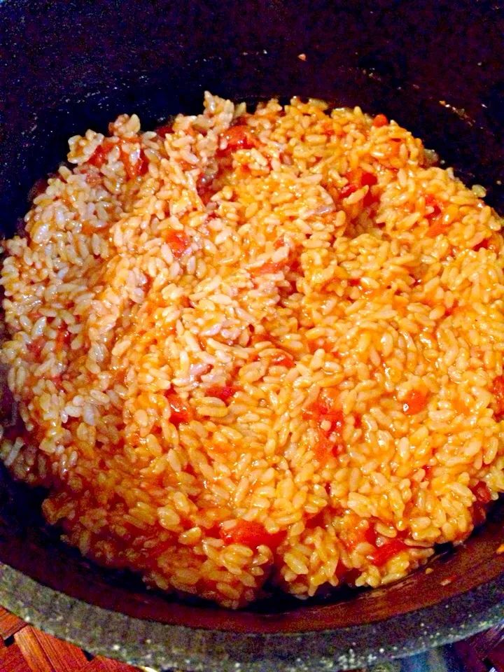 Tomato sauce Chicken Risotto🍅ﾁｷﾝのﾄﾏﾄｿｰｽﾘｿﾞｯﾄ|🌈Ami🍻さん