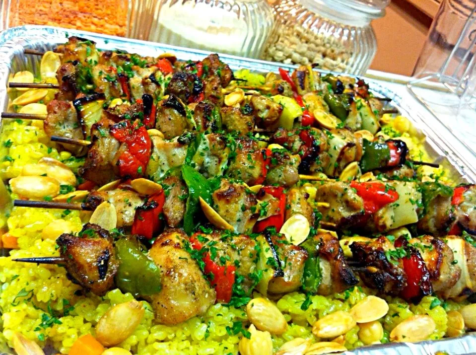 Shish Taoq Skewers and Biryani Rice|Sunshineさん