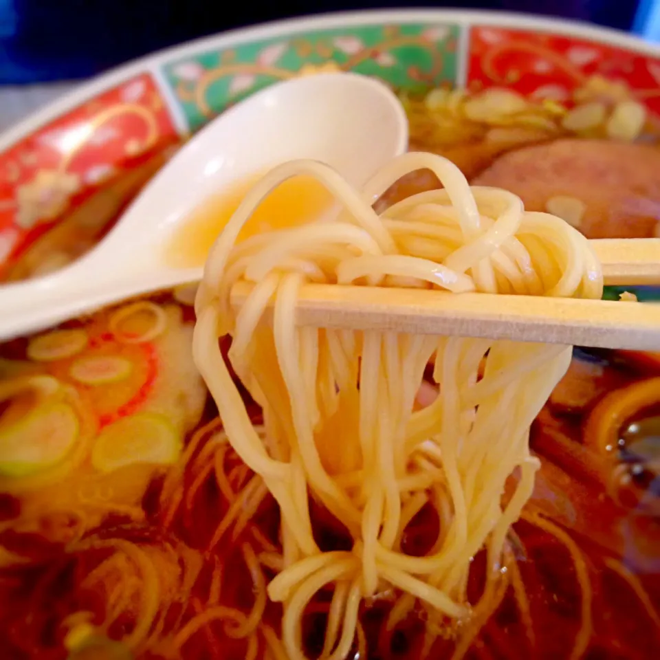 チャーシュー支那そばの麺。|ラー山さん