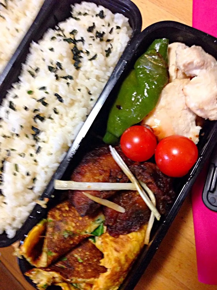 Snapdishの料理写真:今日のお弁当|ゆかりすさん