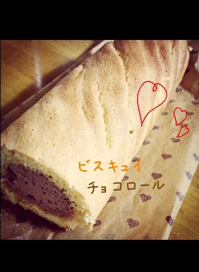 Snapdishの料理写真:ビスキュイのチョコロール|奈英(김 나영)さん