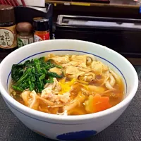 Snapdishの料理写真:鶏と湯葉のあんかけうどん|アラシさん