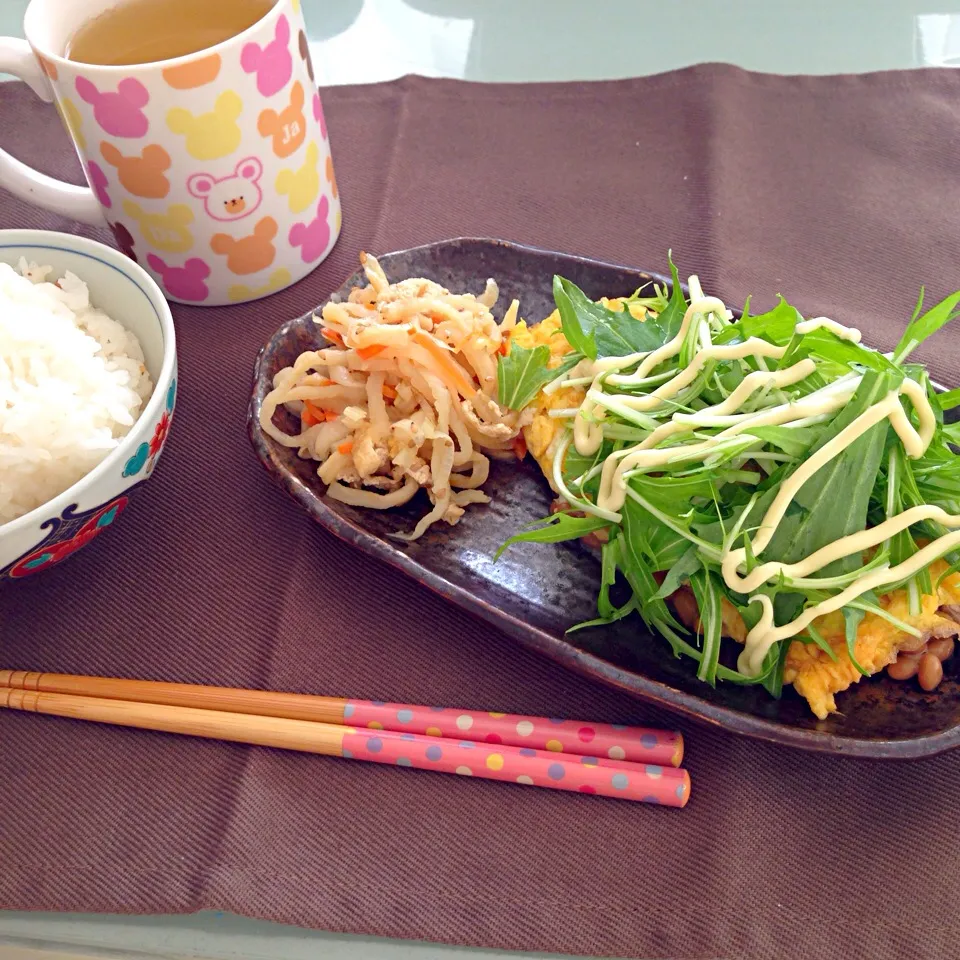 恥ずかしがり屋の納豆オムレツ|こころさん