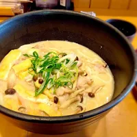 Snapdishの料理写真:根菜と豚の粕汁うどん|mayuさん