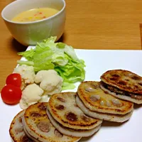 蓮根のはさみ焼き|アップルフォレストさん