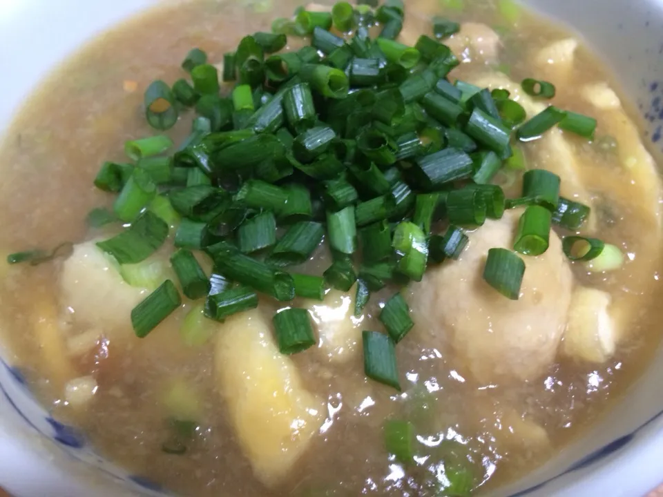 みぞれあんかけ生姜入り鶏うどん。であったまりました|naomiさん