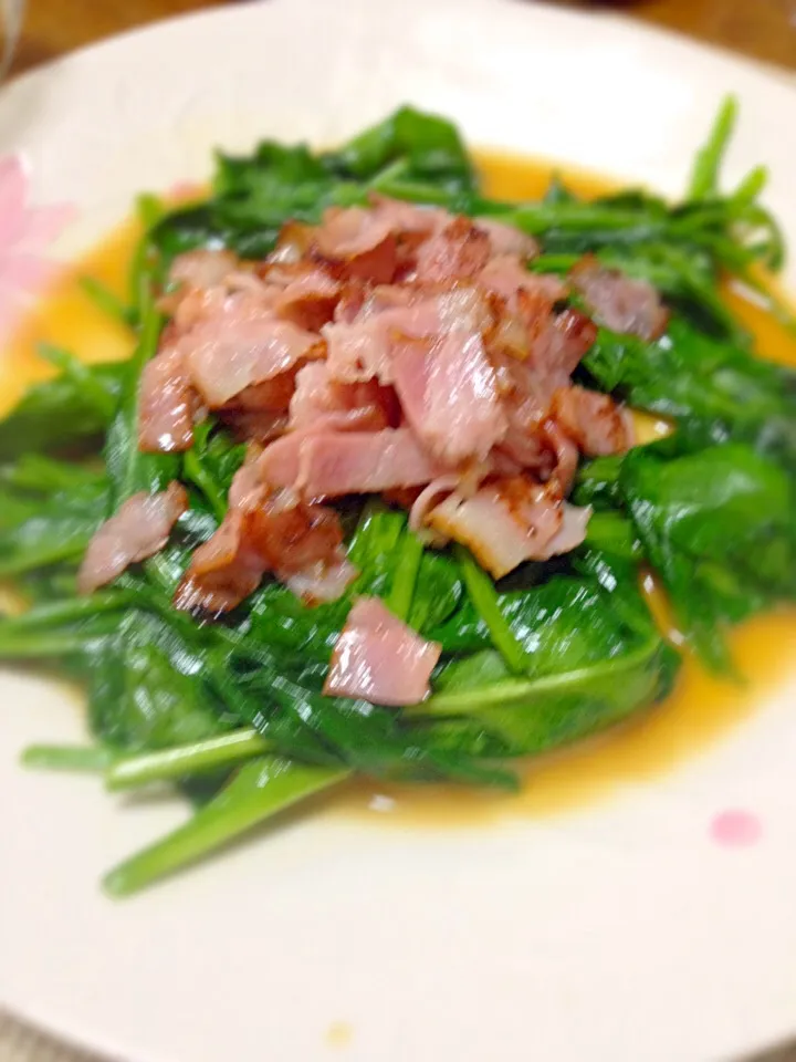 ほうれん草の塩麹炒め|watamaru920さん