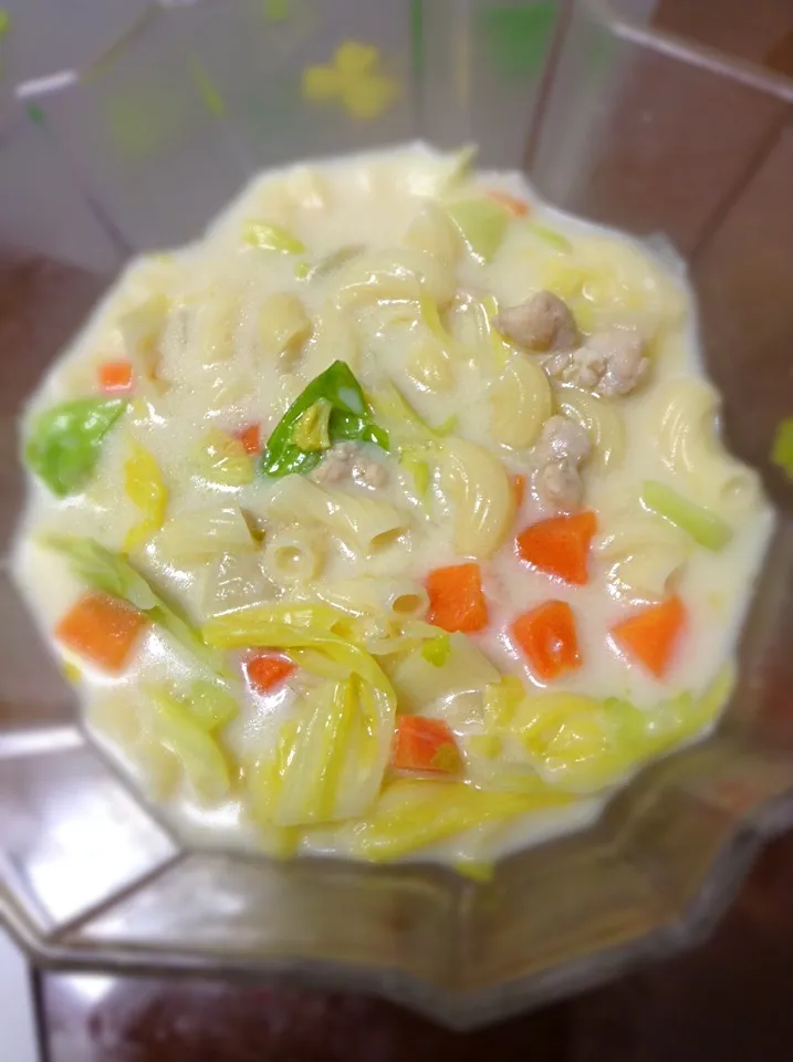 Snapdishの料理写真:Chicken macaroni soup|Jacquelene Marzanさん