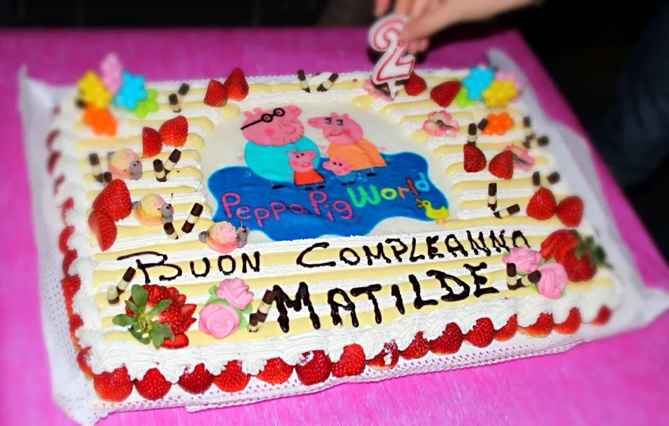 Torta di compleanno🎁🎉💐|Sara Derudiさん