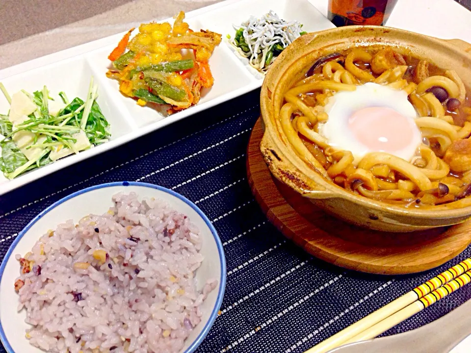 名古屋メシシリーズ！味噌煮込みうどん定食|maipuさん