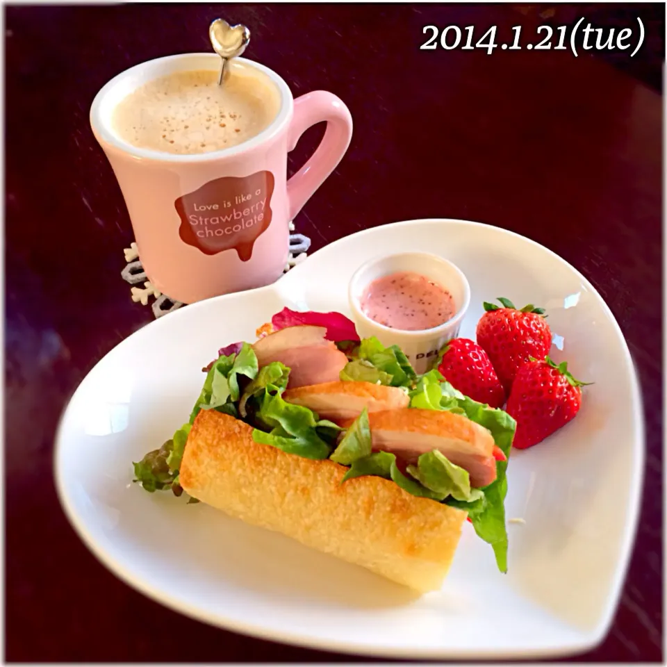 Snapdishの料理写真:チャパタサンド|ayu3cafeさん