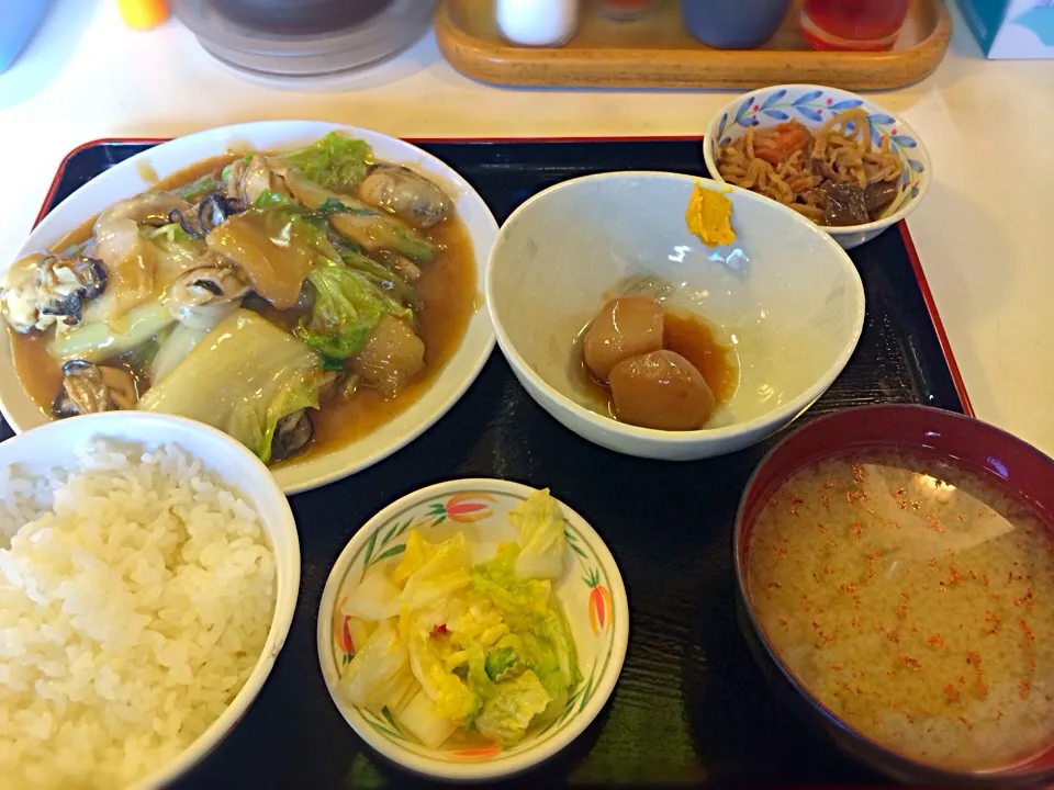 牡蠣と白菜のオイスターソース炒め定食|Johnnyさん