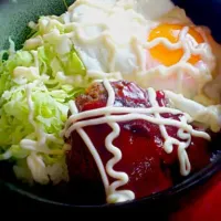 Snapdishの料理写真:ロコモコ丼|yunaさん