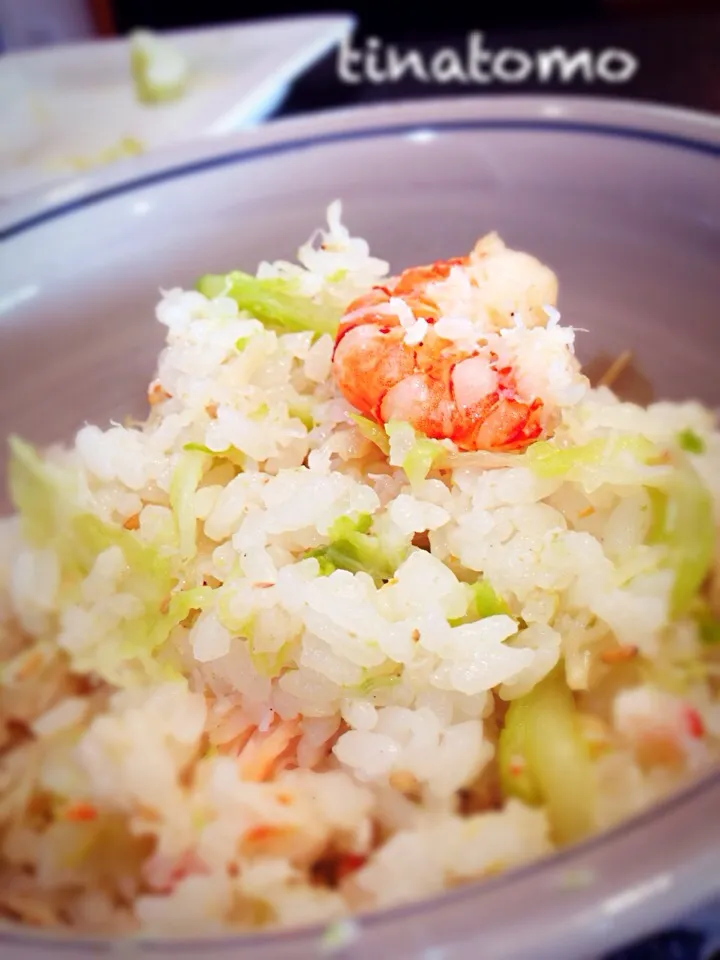 カニ缶、エビイカのキャベツ包み蒸しリメイク！|Tina Tomoko😋さん