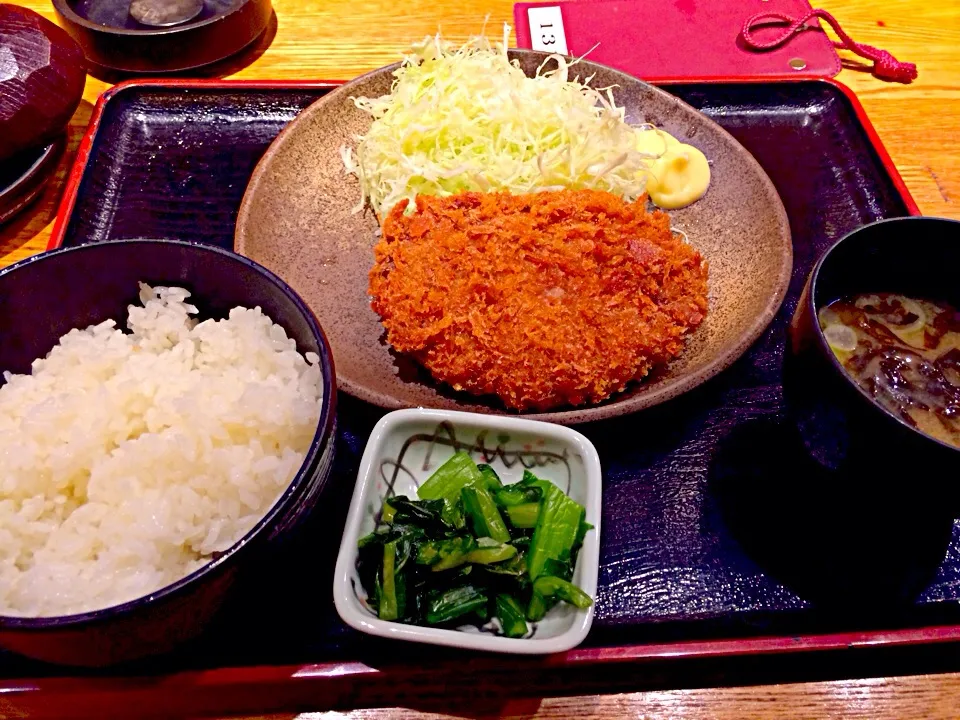 メンチカツ定食(^^)|こんどう かずゆきさん