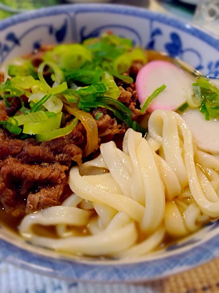 Snapdishの料理写真:手打ち肉うどん！|まさっちさん