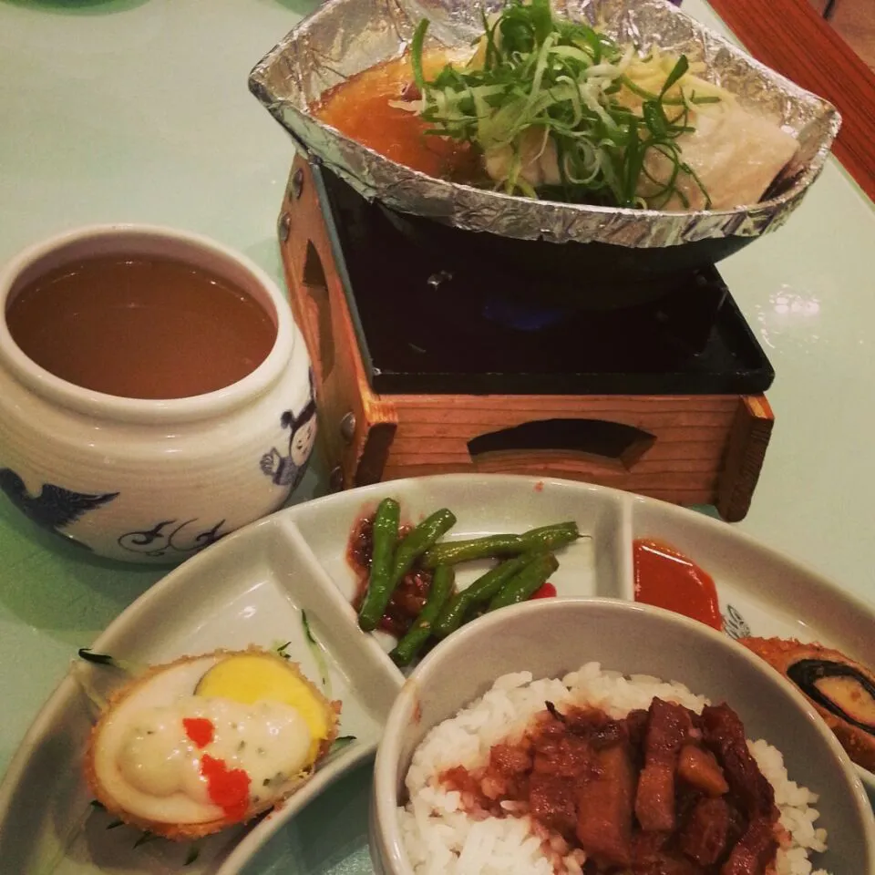 Snapdishの料理写真:树子蒸鱼噜肉饭 ❤|Yoki Yauさん