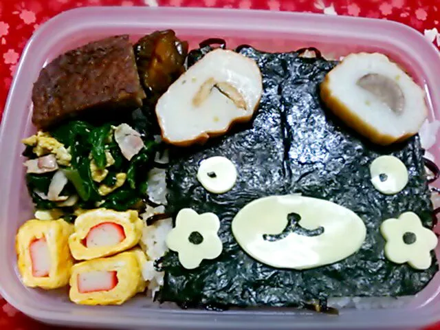 くまさんの、のり弁当（✿・(ｪ)・✿）|猫田さん