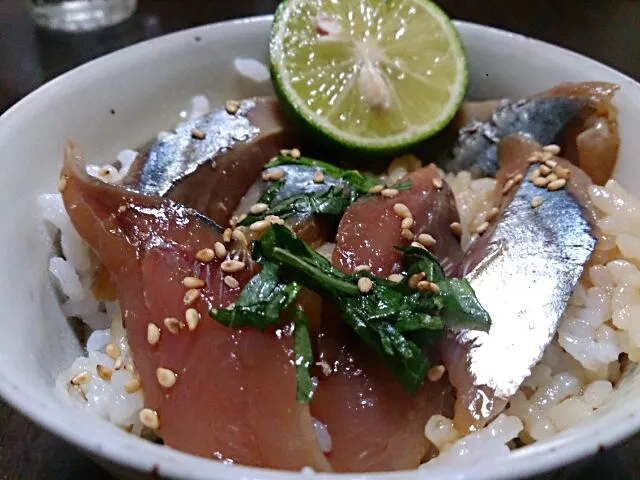 秋刀魚醤油漬丼 -昨秋作った写真です。-|料理好きさん