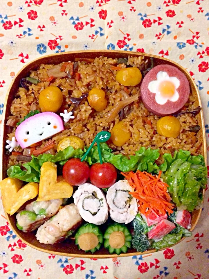 Snapdishの料理写真:今日の息子のお弁当2014/01/22|ミホさん