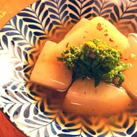 聖護院大根の蒸焼き 銀餡がけ|ちぃ⁑さん