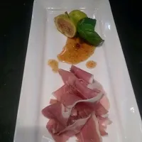 Berkshire prosciutto, raised and house cured, fig basil jam|Brendan Sullivanさん