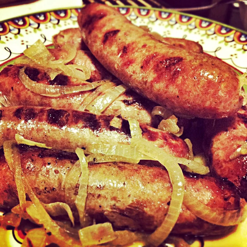 Snapdishの料理写真:Beer brats, y'all!|mamaeriさん