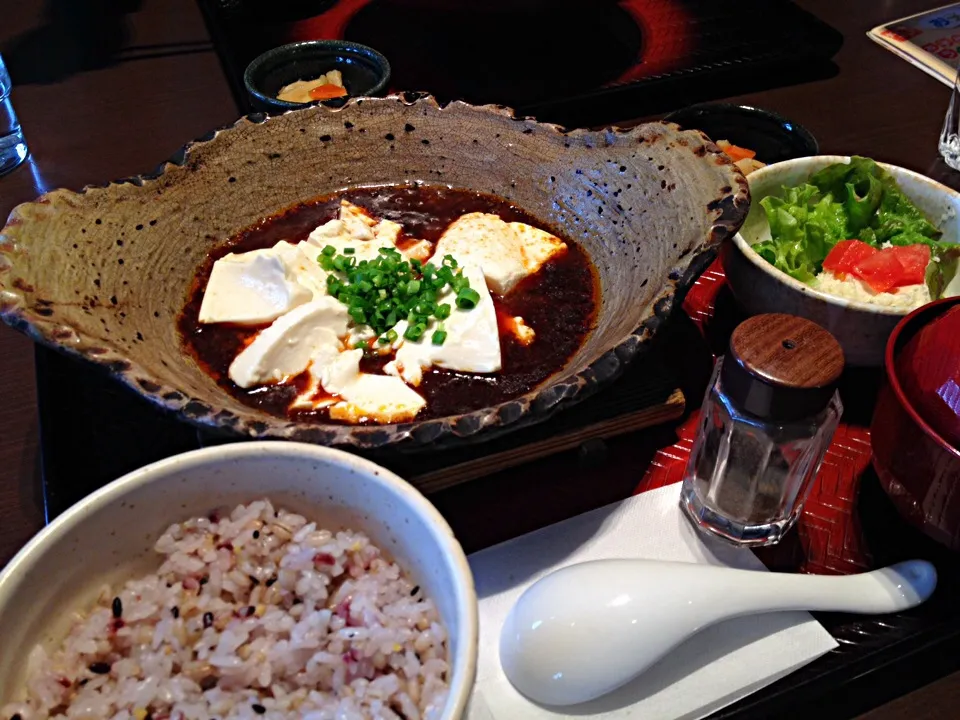 昼ごはん 麻婆豆腐定食|ぽんたさん