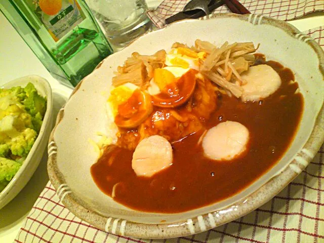 Snapdishの料理写真:帆立とえのきのカレー|Hironobuさん