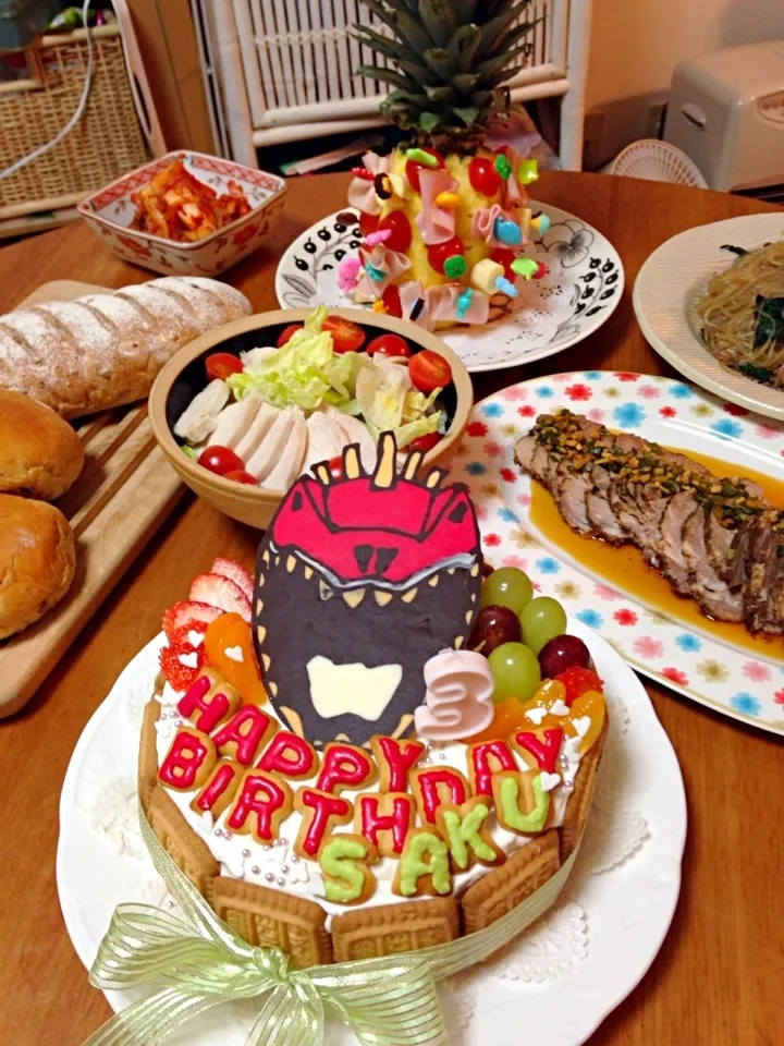 息子の三歳お誕生日|パピランさん