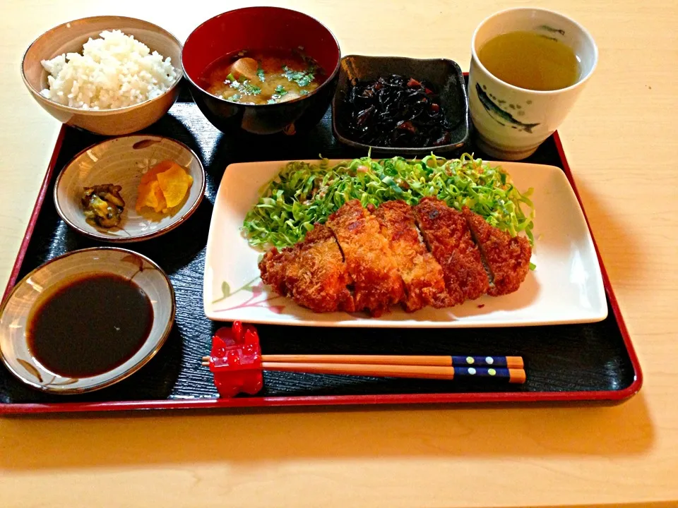 トンカツ定食(*´ω`*)|もんちゃんさん