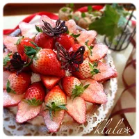 グリルパンdeいちごのチーズケーキタルト🍓