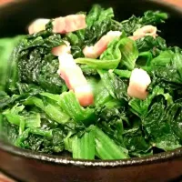 Snapdishの料理写真:spinach buttered bacon|Booさん