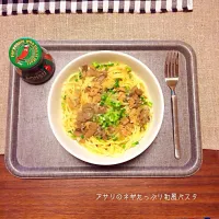 アサリの和風ネギたっぷりパスタ|omomoさん