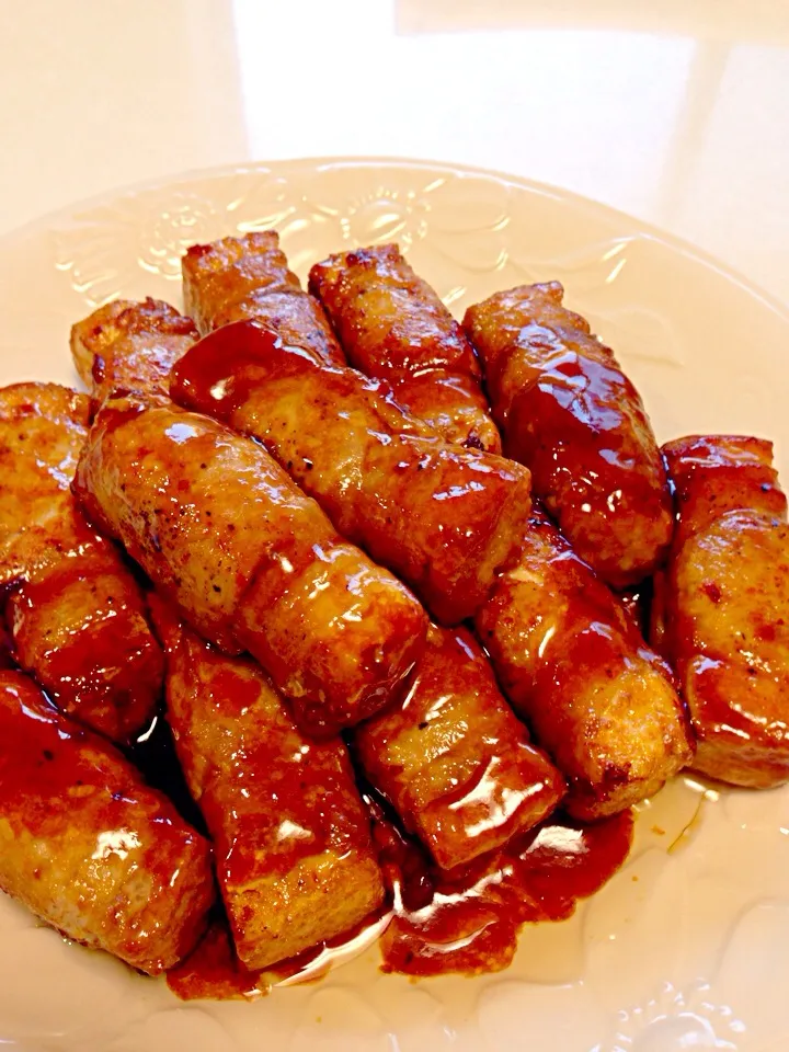 厚揚げの豚肉巻き|おかーＰさん